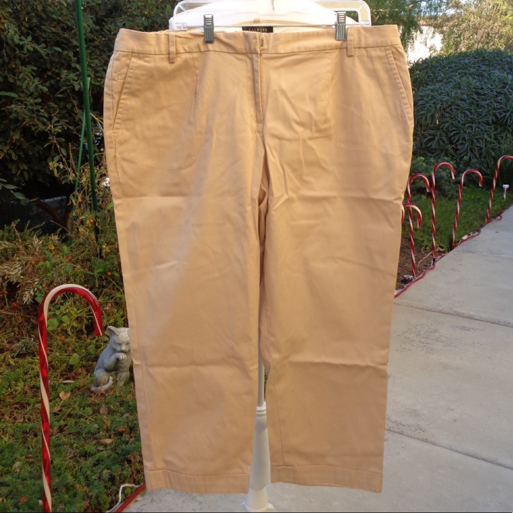 NWOT Talbot Plus size khaki pants.